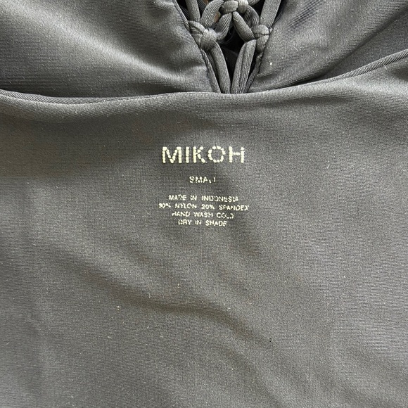 Black One-Piece Swimsuit with Lattice Detail Mikoh - Picture 3 of 4